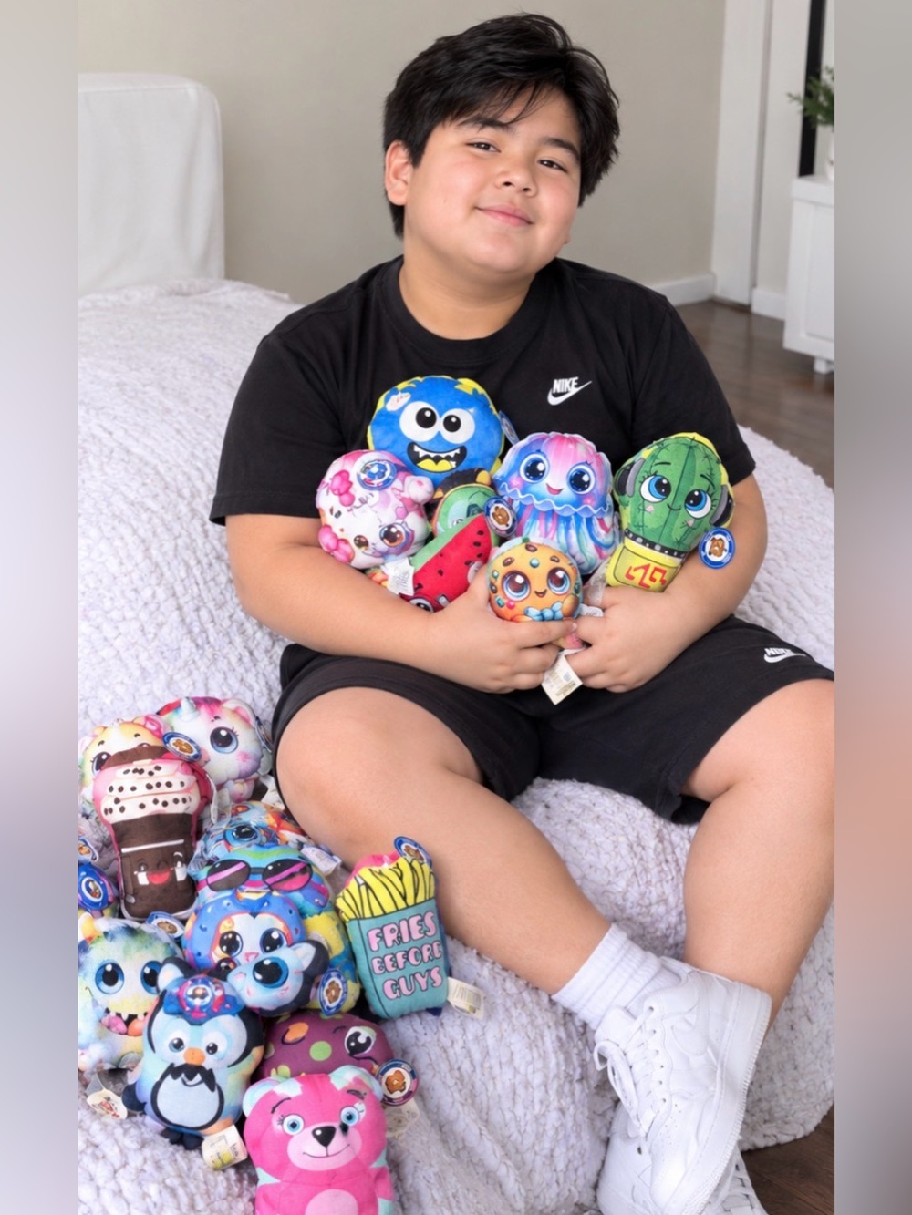 33pcs Plush Food & Animal Surprise Squishies - Multicolor Soft Toy Set